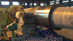 Roller cutting with CBN insert