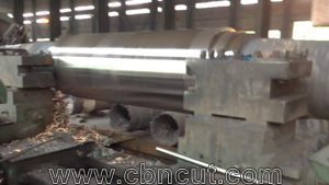 Roller cutting with CBN insert