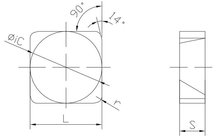 SNEN12ENS  CBN Milling Insert 