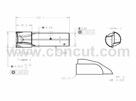 PCD Reamer PCD Reaming Tool 29.872mm